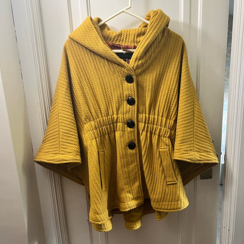 Steve Madden Yellow Poncho Coat